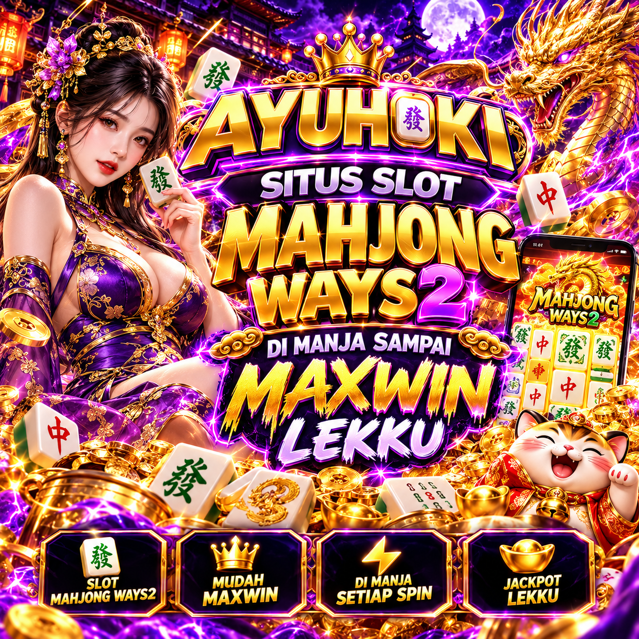 AYUHOKI: Situs Slot Mahjong Ways2 di Manja Sampai Maxwin Lekku